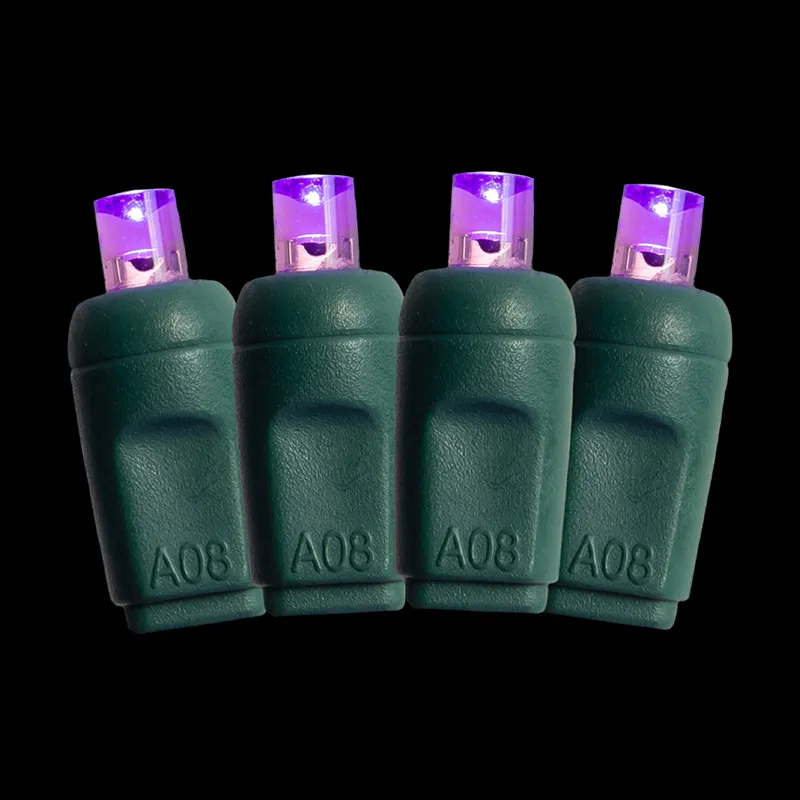 Luci natalizie a LED viola da 50L 5MM impermeabili per esterni