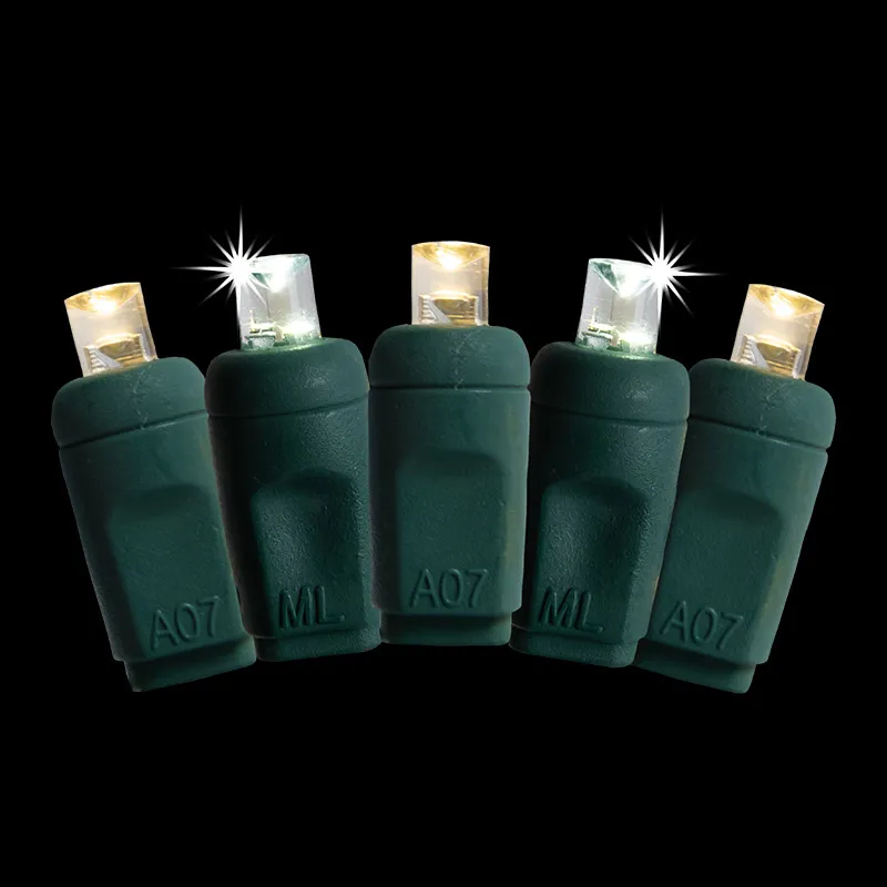 Luci natalizie a LED champagne da 50 l 5 mm impermeabili per esterni